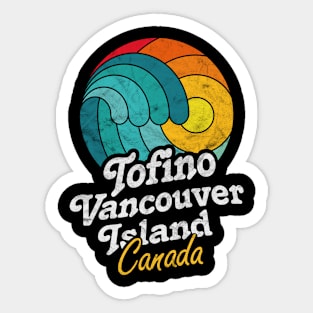 Tofino Vancouver ISland Canada Surfing Surf Sunset Wave Sticker